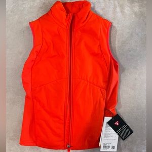 NWT Lululemon push your pace vest in solar orange.